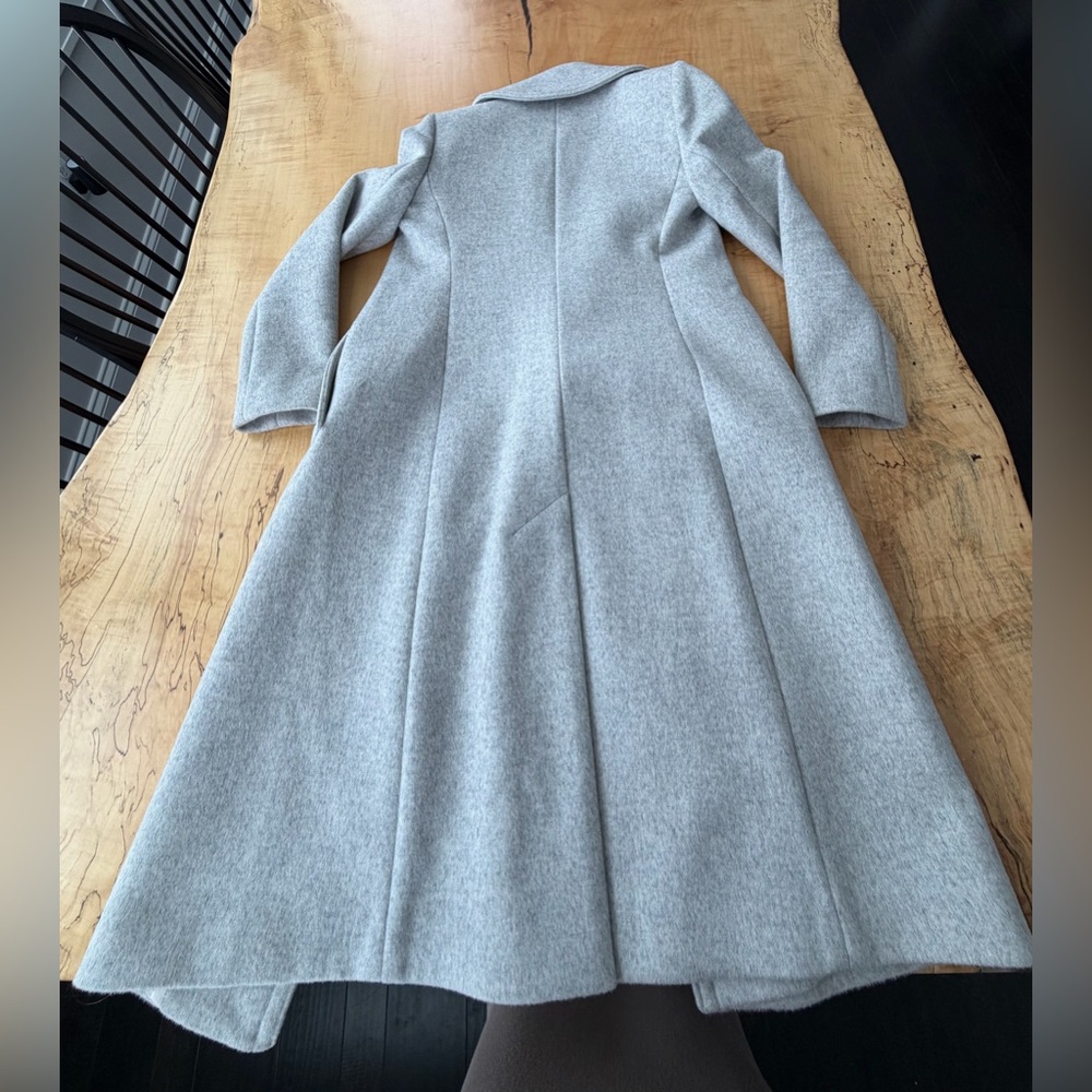 Club Monaco Daylina Long Wool Coat Heather Gray Size Small - Picture 4 of 16